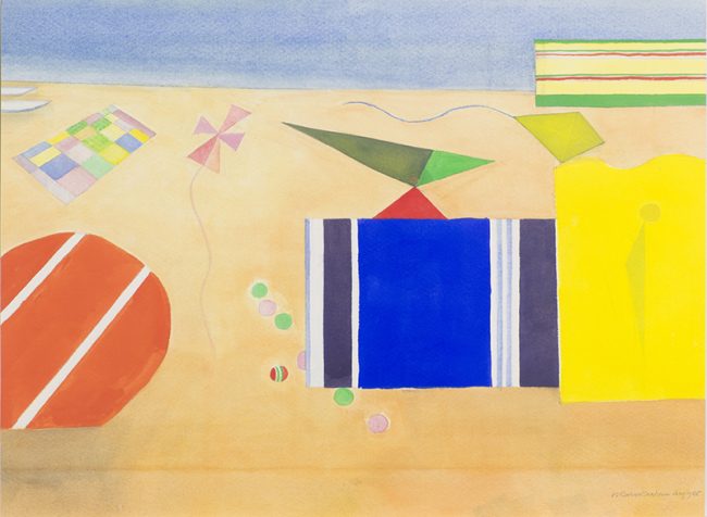 BGT6178. Summer Painting Series No.2, 1985, gouache on paper, 47.5 x 55.5 cm.