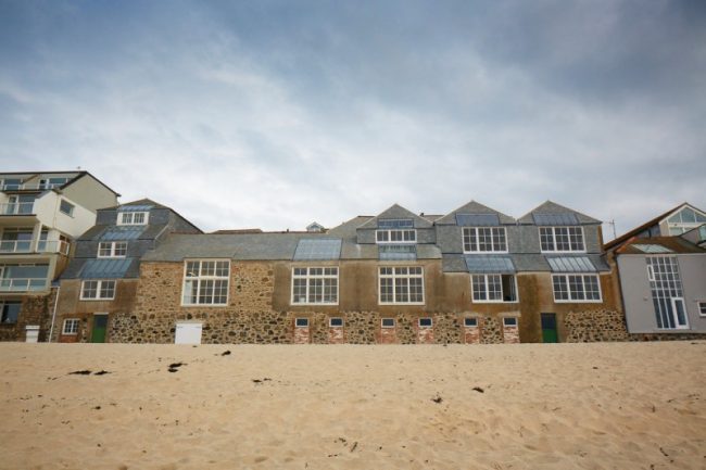 Porthmeor Studios from the beach. Image credit: BSJW Trust.