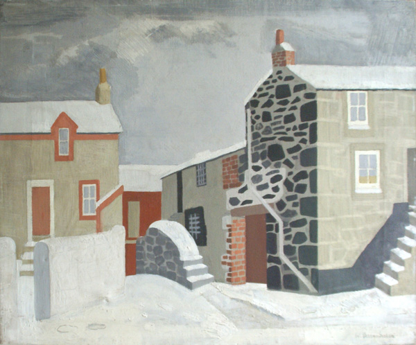 Snow (Scene) St Ives, 1947 (BGT 6400) © Wilhelmina Barns-Graham Trust, on display at Callendar House, Falkirk.