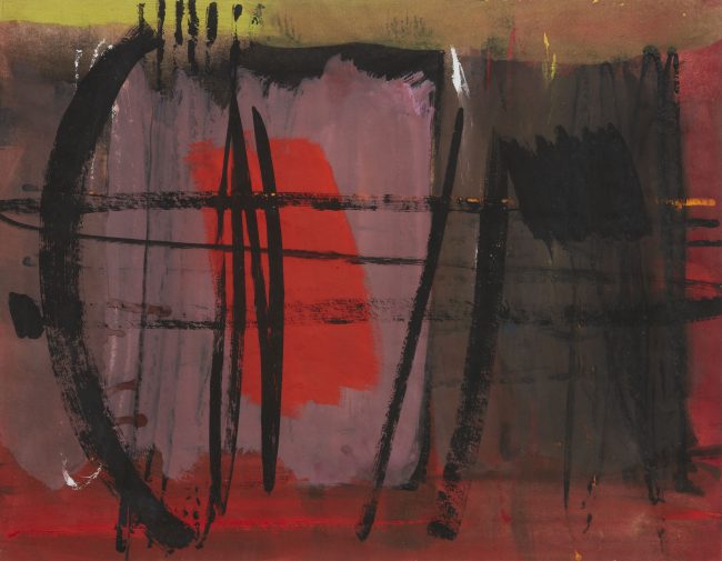 Lime and Flame, gouache on paper, 1958, British Museum © Wilhelmina Barns-Graham Trust