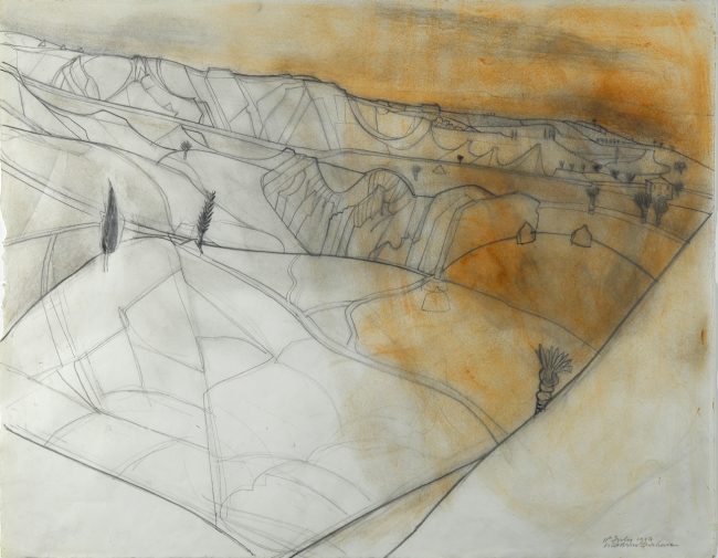 Evening, July 1954 pencil and tempera on paper 42.5 x 54.2 cm BGT6180