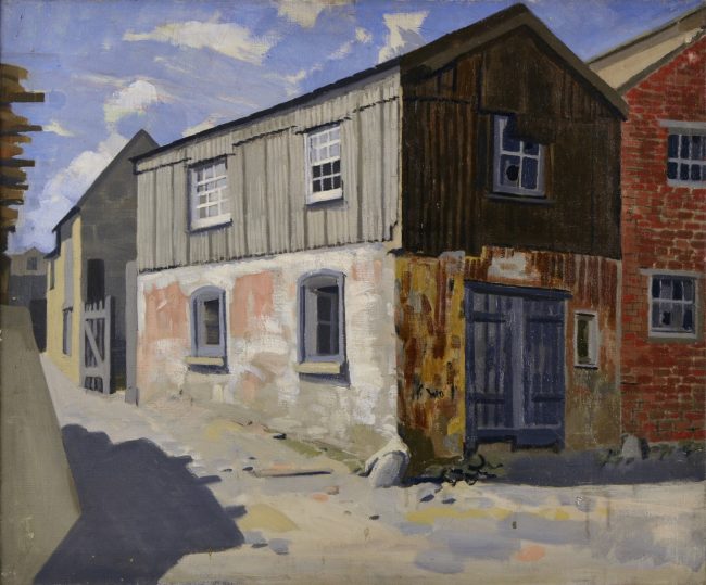 Grey Sheds II 1947 oil on canvas 51 x 61 cm BGT603 at The Scottish Gallery
