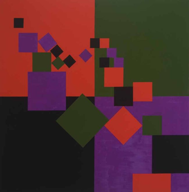 Ascending Squares of Equal Amount 1970 oil on canvas 122 x 121 cm BGT469