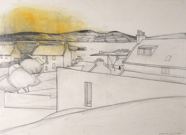 Stromness, Orkney No.1 1985 pencil and oil on paper 53.5 x 74.3 cm BGT676