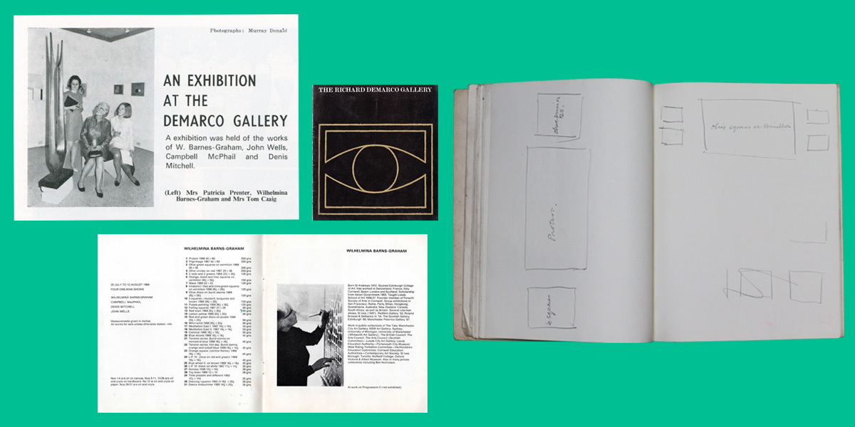 A selection of archive material about the Demarco Gallery